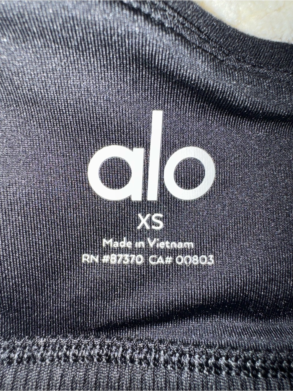 Alo Yoga Seamless Delight High Neck Sports Bra Black XS - Picture 4 of 6